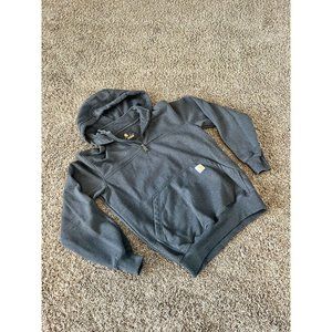 Carhartt Quarter Zip Rain Defender Original Fit Hooded Sweatshirt Sz S